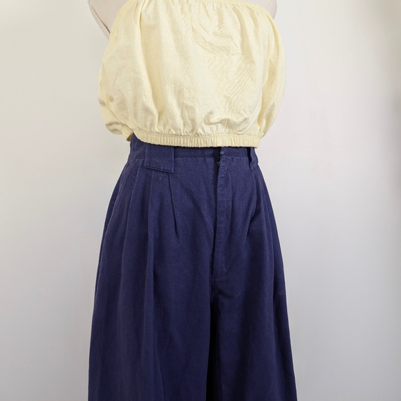 Free with Purchase 90s Runaway Bay Trousers High Rise Waisted Pleated Pants - Picture 2 of 10
